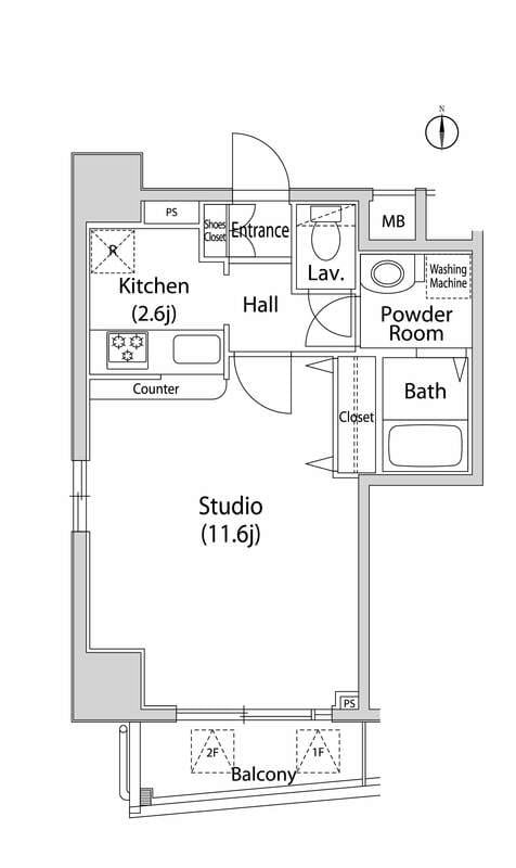 グレイスコート西麻布Ⅰ 201