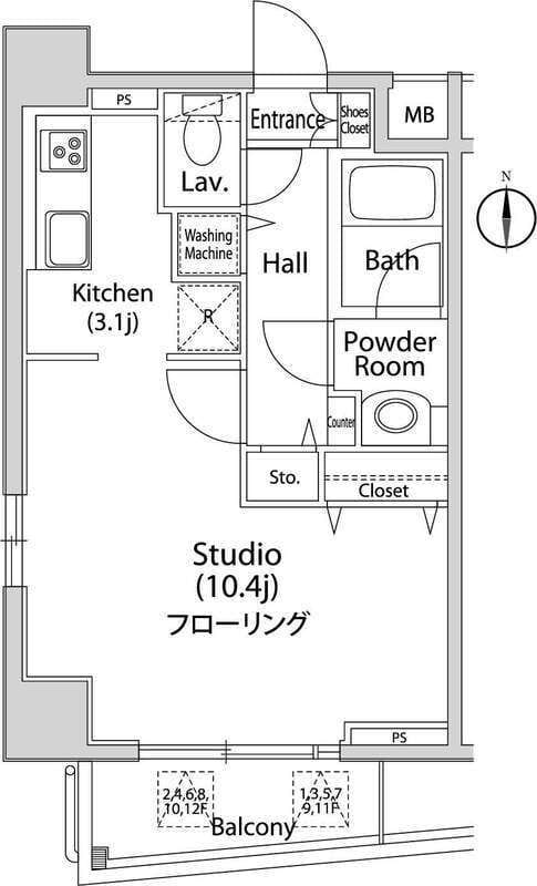 グレイスコート西麻布Ⅰ 401