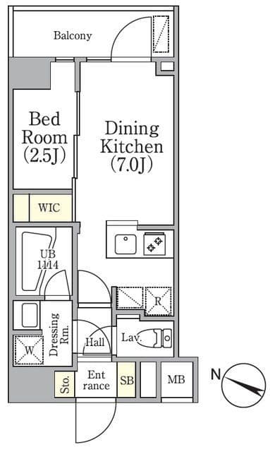 アジールコート三軒茶屋 101 間取り図