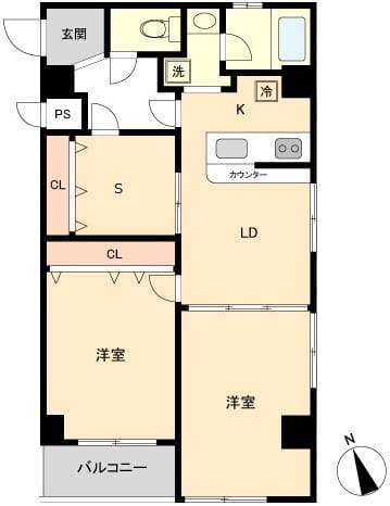 CITY SPIRE 川崎 0602 間取り図