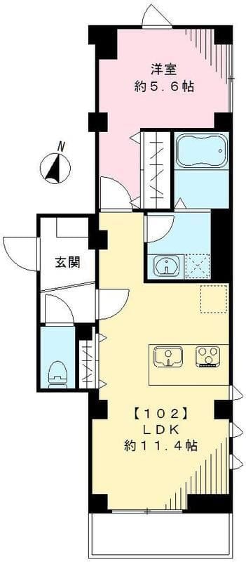 ヴェルデブレッツア等々力 102