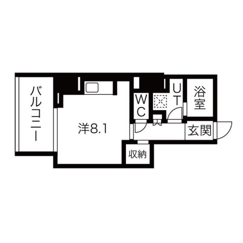 シーズンフラッツ蔵前清澄通り 507 間取り図