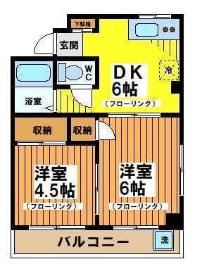 シャトレ―富士 203 間取り図