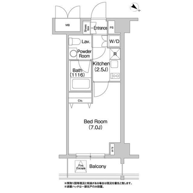 コンフォリア豊洲 0615 間取り図
