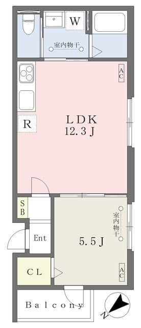 MOCXION練馬 201 間取り図