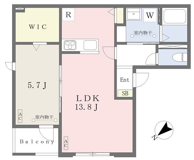 MOCXION練馬 202 間取り図