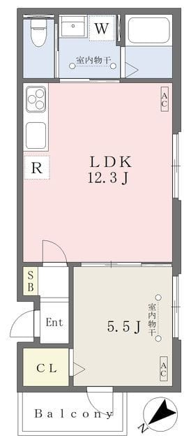 MOCXION練馬 301 間取り図