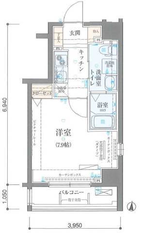 リヴシティ両国壱番館 301 間取り図