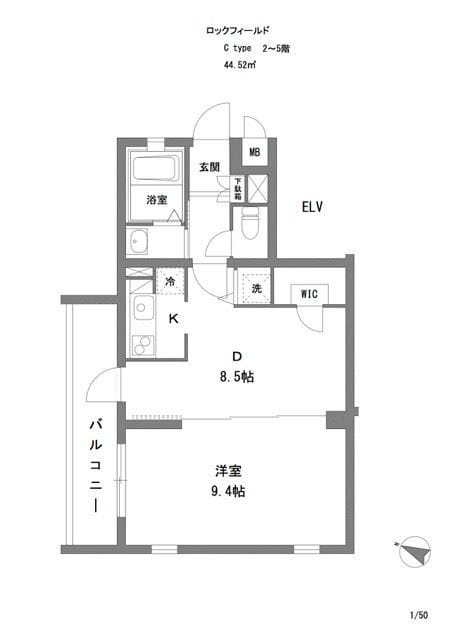 ロックフィールド 0201 間取り図