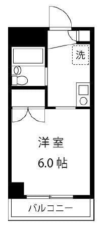 シティーコート南青山 202 間取り図