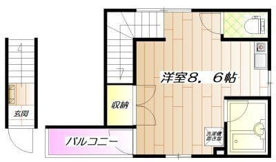 IKフラット3 202 間取り図