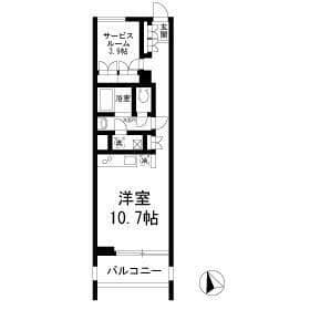 2232フレグランスアベニュー 202 間取り図