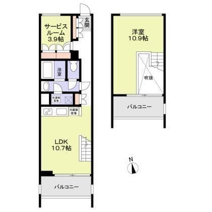 2232フレグランスアベニュー 301 間取り図