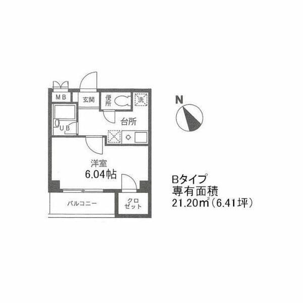 ベルテ正木 302 間取り図