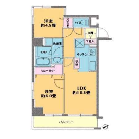 カスタリア浅草橋 804 間取り図