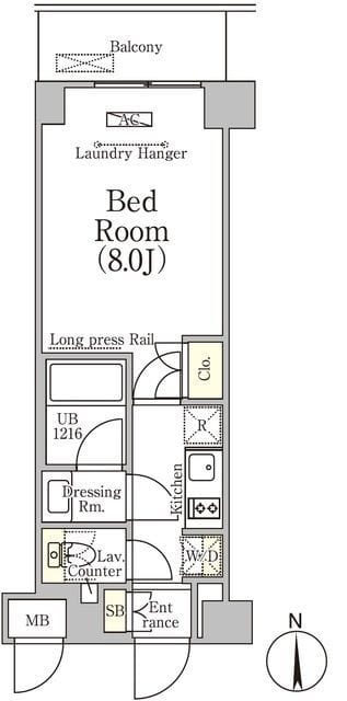 ベルファース大森山王 305 間取り図