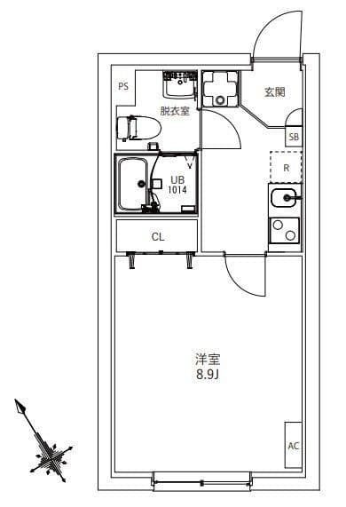 フラシア東武練馬 104 間取り図