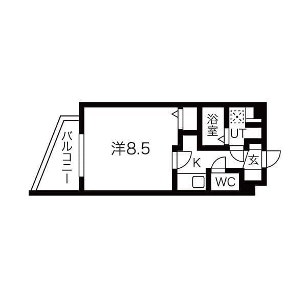 ルネサンスコート祐天寺 201 間取り図