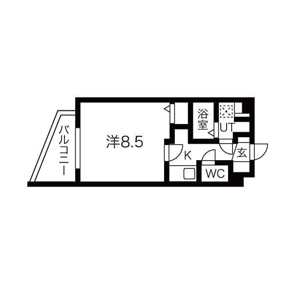 ルネサンスコート祐天寺 401 間取り図