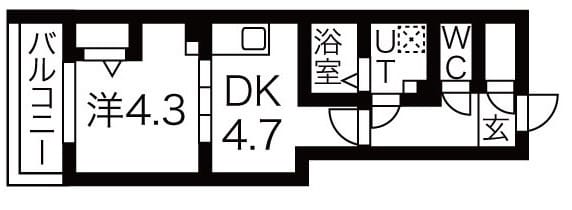 ルネサンスコート祐天寺 403 間取り図