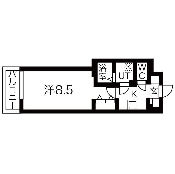 ルネサンスコート祐天寺 404 間取り図