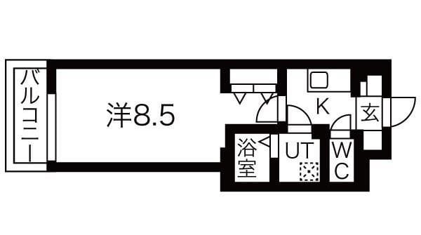 ルネサンスコート祐天寺 405 間取り図
