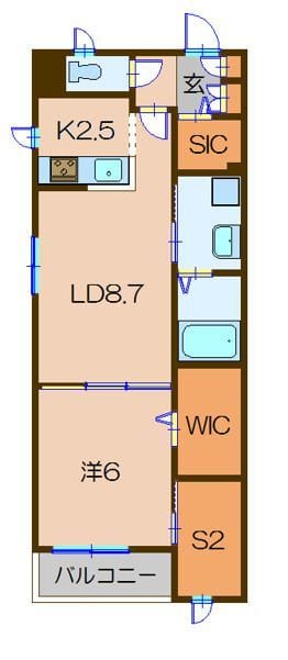 アシュテシュール 305 間取り図