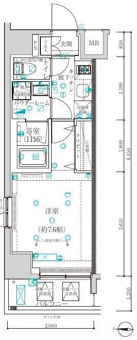 ARTESSIMO REFINA 1004 間取り図