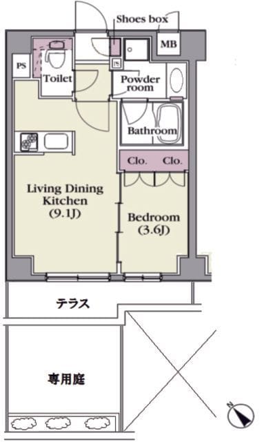 プラチナコート中目黒 102