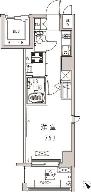 グローリア十条 401 間取り図