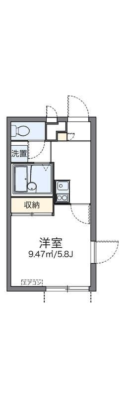 レオパレス本天沼ET 101 間取り図