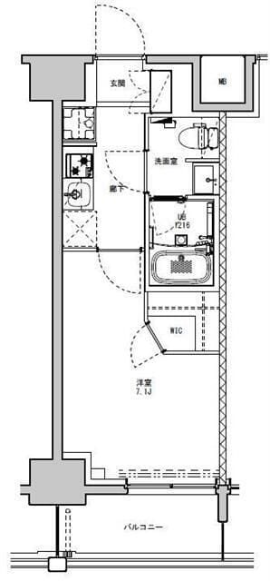 S-RESIDENCE板橋大山 603 間取り図
