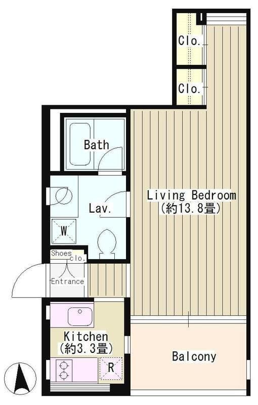 富ケ谷アパートメント 101 間取り図