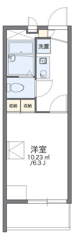 レオパレスリバーサイド壱番館 201 間取り図