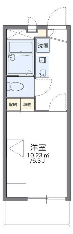 レオパレスリバーサイド壱番館 305 間取り図