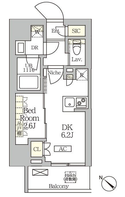 ARKMARK大塚 504 間取り図