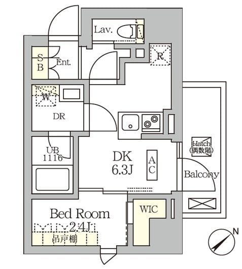 ARKMARK大塚 601 間取り図