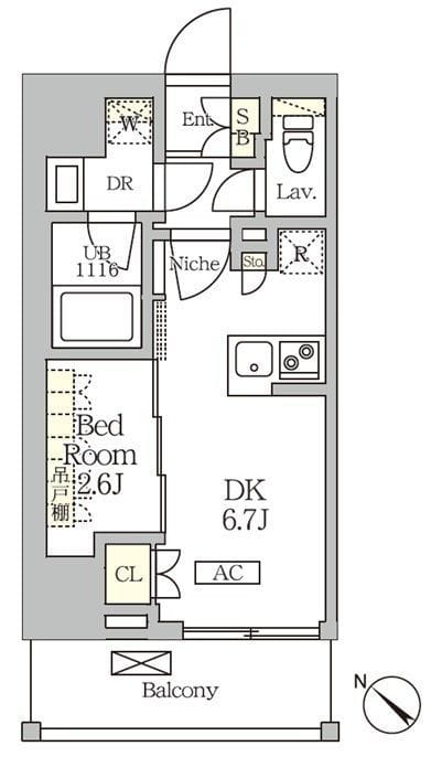 ARKMARK大塚 703 間取り図
