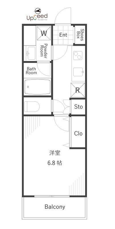 ベラスウィータ高田馬場 205 間取り図