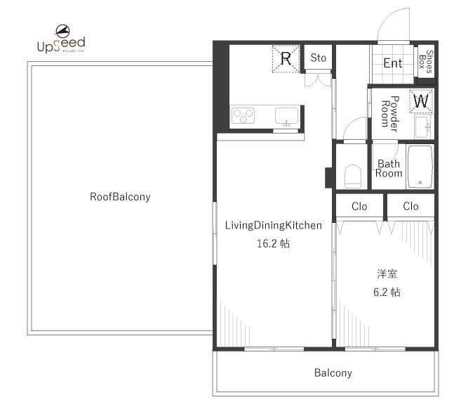 ベラスウィータ高田馬場 411 間取り図