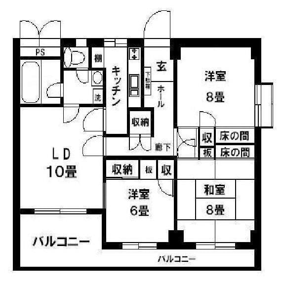 ハイツリヴァ・スター 602 間取り図