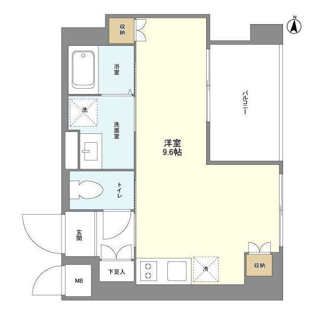 グランカーサ錦糸町Ⅱ 1102 間取り図