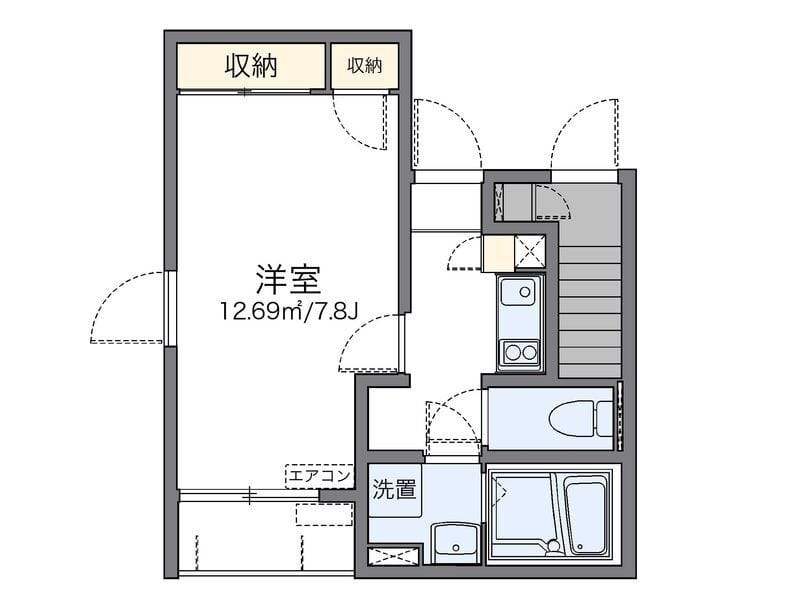 レオネクストレインボーヒルズ 101 間取り図