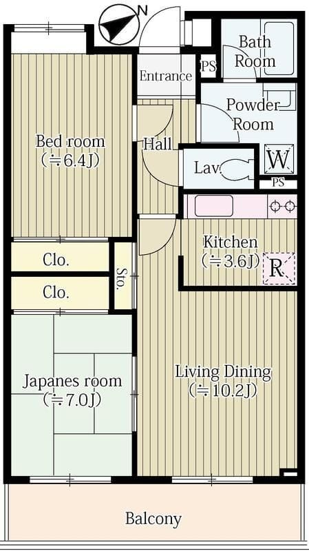 パークセリタ二子玉川 106 間取り図