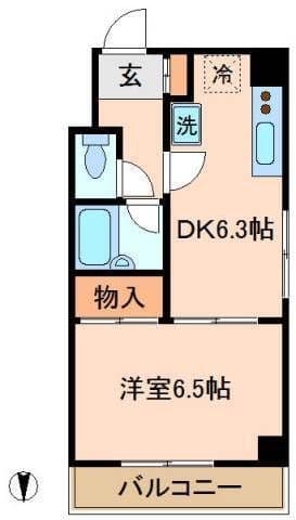 グリーンハイム赤羽 204 間取り図