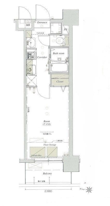 ヴェルト川口 903 間取り図
