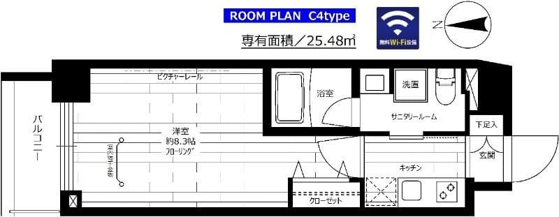 ステージファースト桜新町 706 間取り図