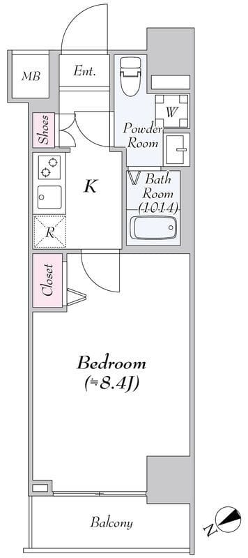 Log永代橋 605 間取り図