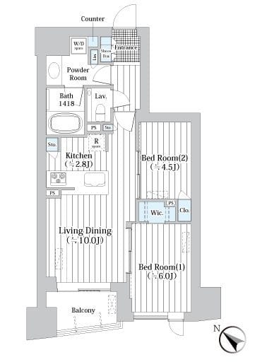 ザ・グランクラッセ日本橋イースト 905 間取り図