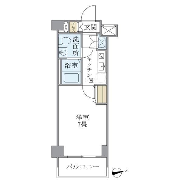 リアルスウィート三軒茶屋 505 間取り図